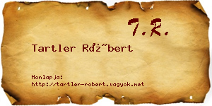 Tartler Róbert névjegykártya